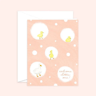 Baby Duckling - Welcome Little One Greeting Card