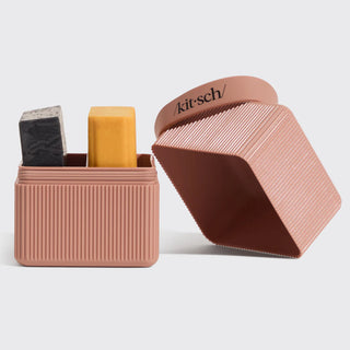 Solid Shampoo & Conditioner Travel Case - Terracotta