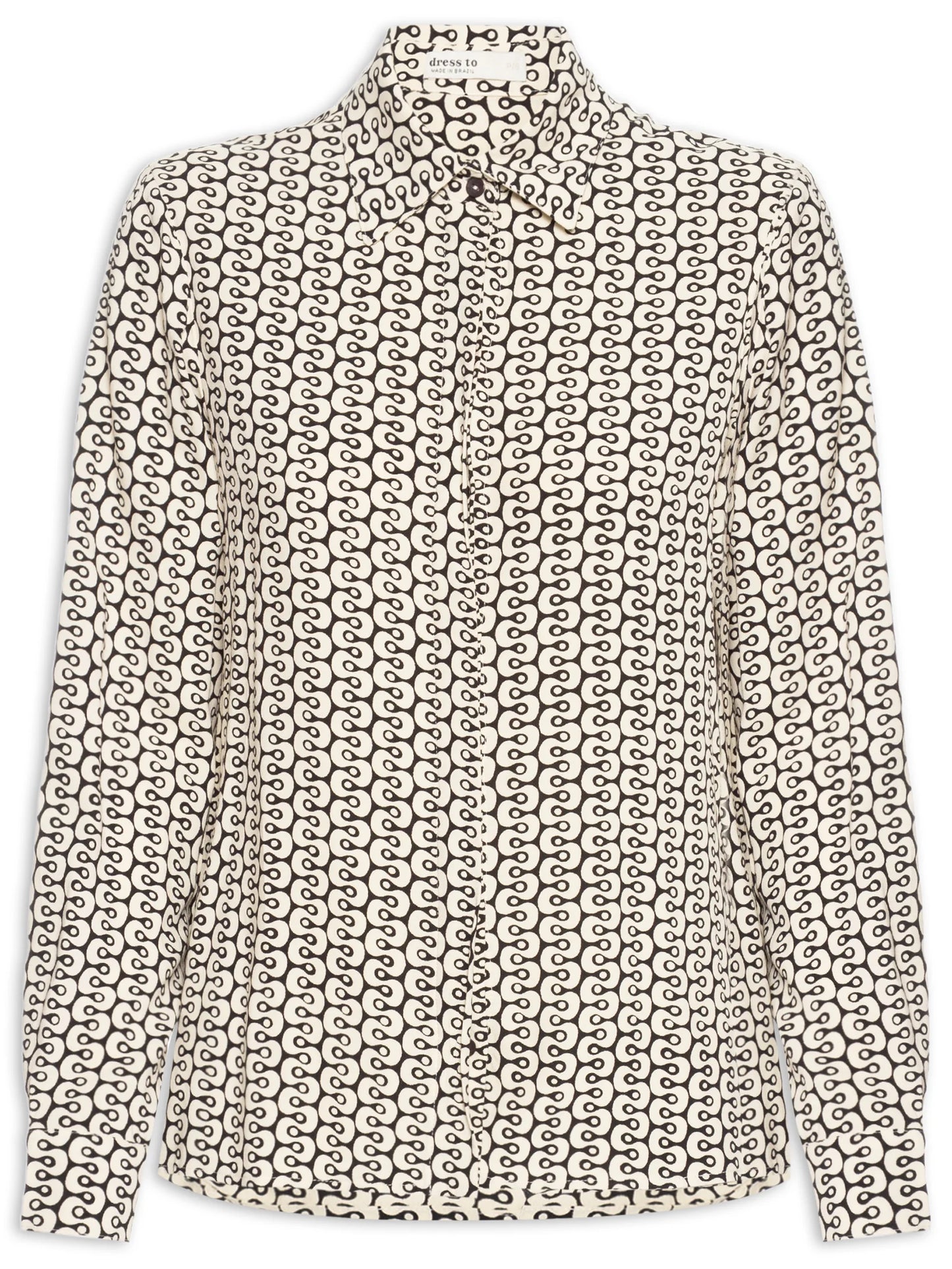 Black & White Patterned Blouse