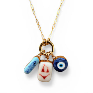 Paperclip Chain with Charm Holder: 20"-22"