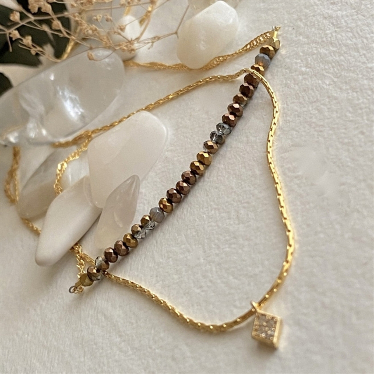 Diamond Dog Double Strand Necklace in Ceres