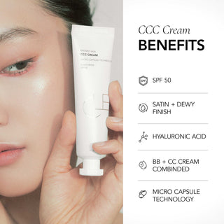 CCC Cream SPF 50 Tinted Sunscreen - Lighter shades: Warm medium light