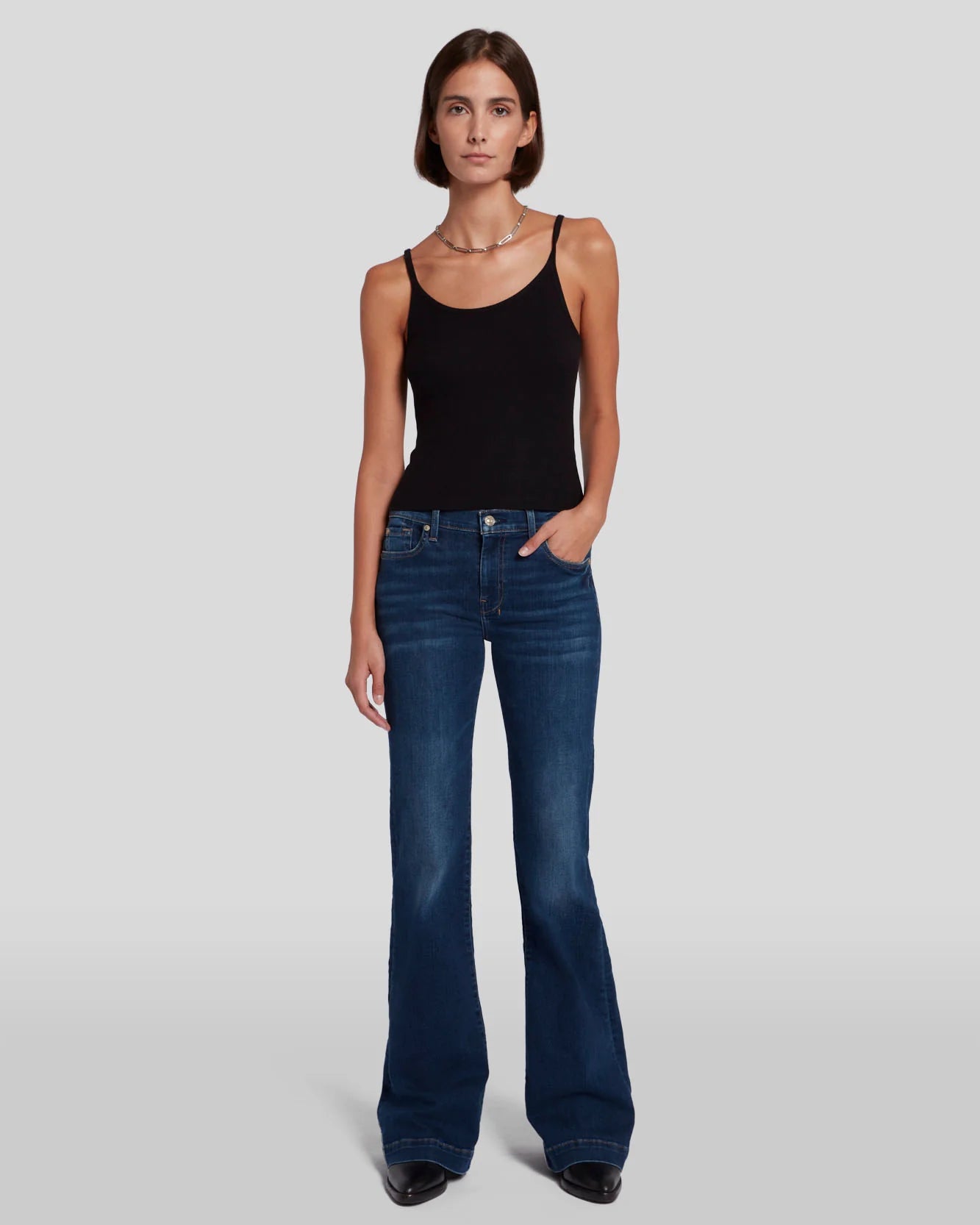 Dojo Wide Leg Trouser Jean in Moreno