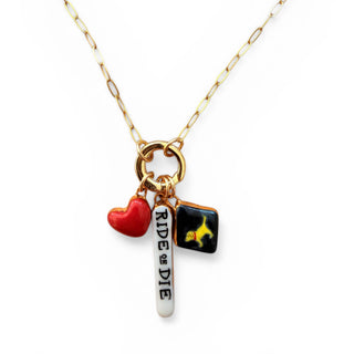 Paperclip Chain with Charm Holder: 20"-22"