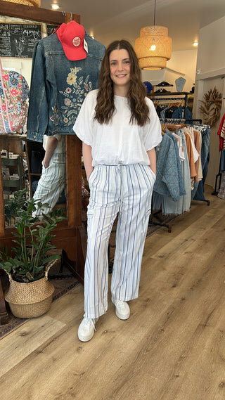 Lynlee Blue Stripe Pants