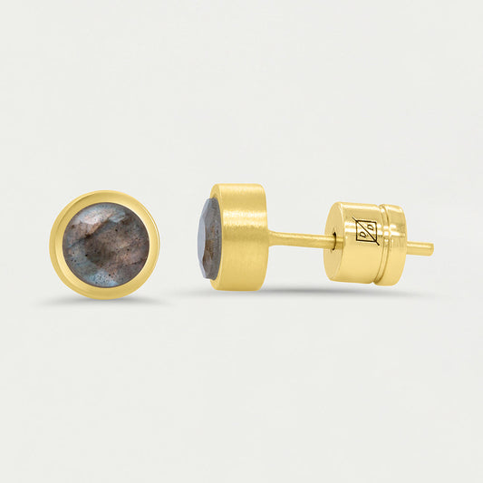 Signature Small Knockout Studs- labrodite