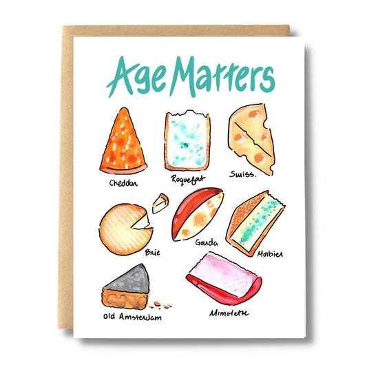 Age Matters, If You're A Cheese Card: With Card Clasp