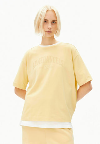Giannaa College T-Shirt In Golden Hay