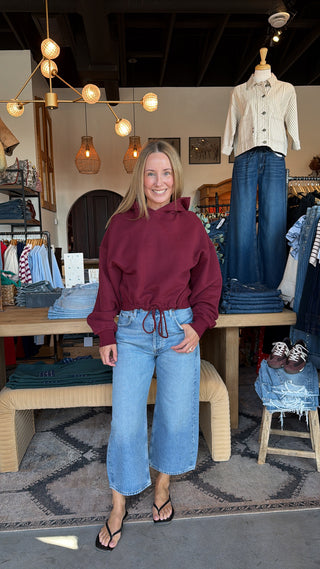 Fuji Sweatshirt in Bordeaux