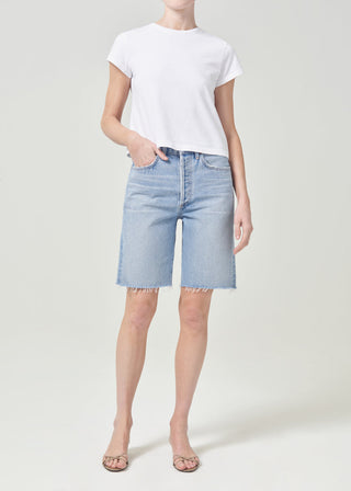 90's Mid Rise Loose Short in Riptide