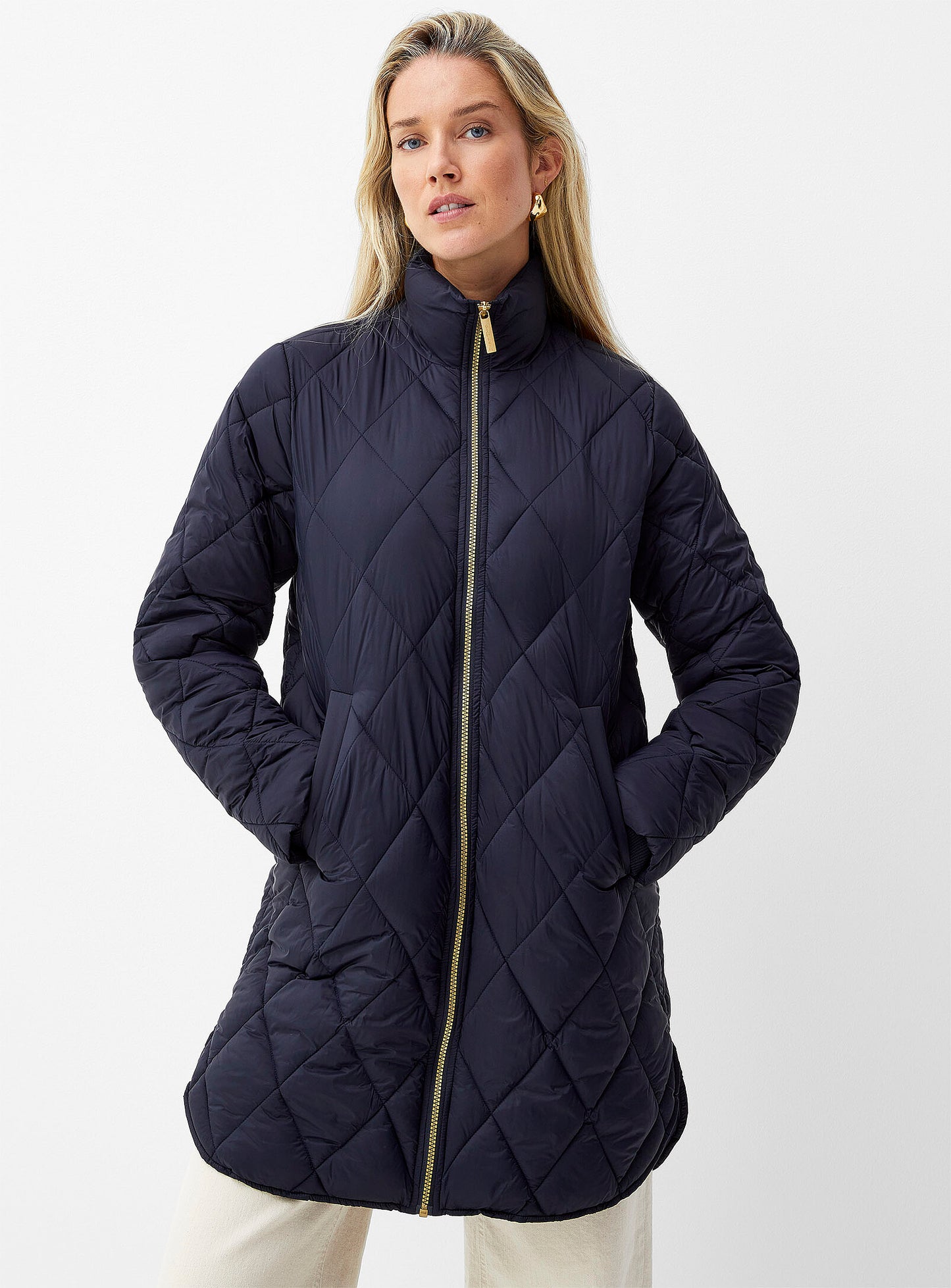 OlilasPW Coat in Dark Navy