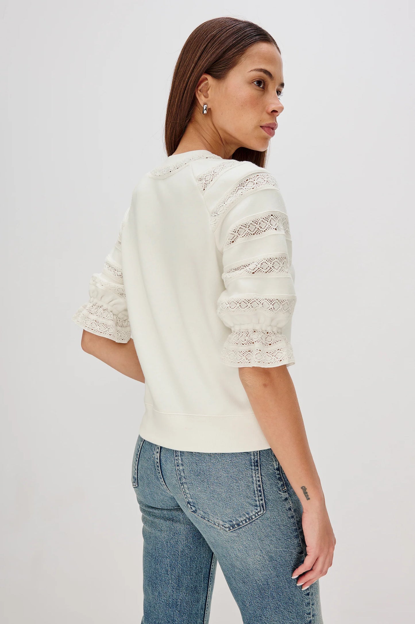 Aggy Top in Ivory