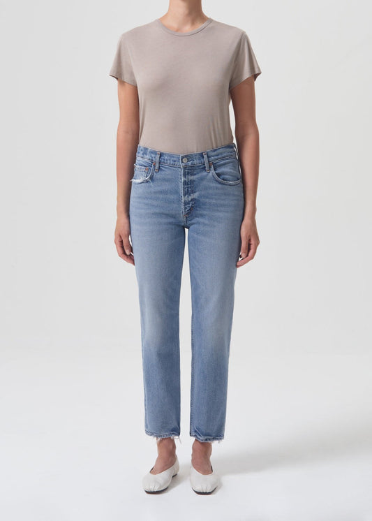Kye Mid-Rise Straight Crop Jean- Foreseen