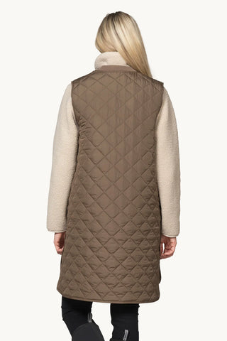 Quilted Vest - Mud