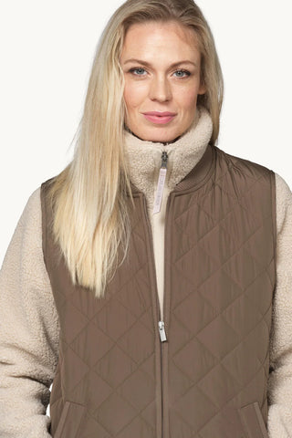 Quilted Vest - Mud