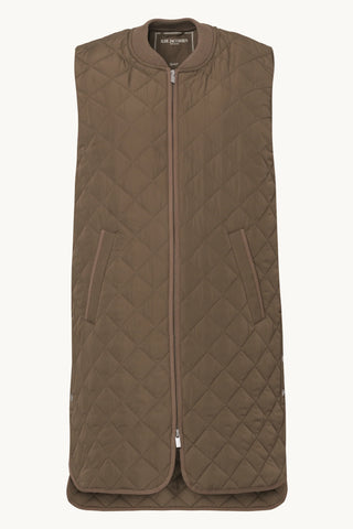 Quilted Vest - Mud
