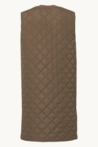 Quilted Vest - Mud