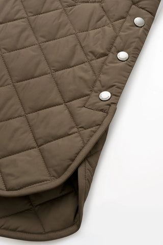 Quilted Vest - Mud
