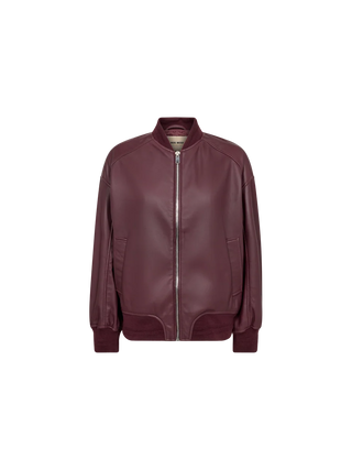 MMRuby Leather Bomber Jacket