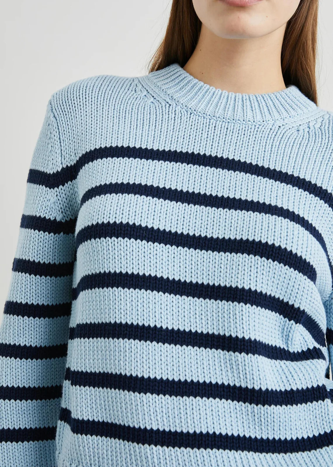 Alise Sweater - Sky Navy Stripe