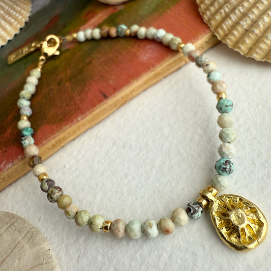 Hanalei Bracelet in Peruvian Turquoise