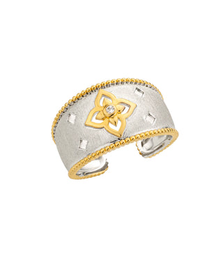 Lotus Cuff Ring Silver