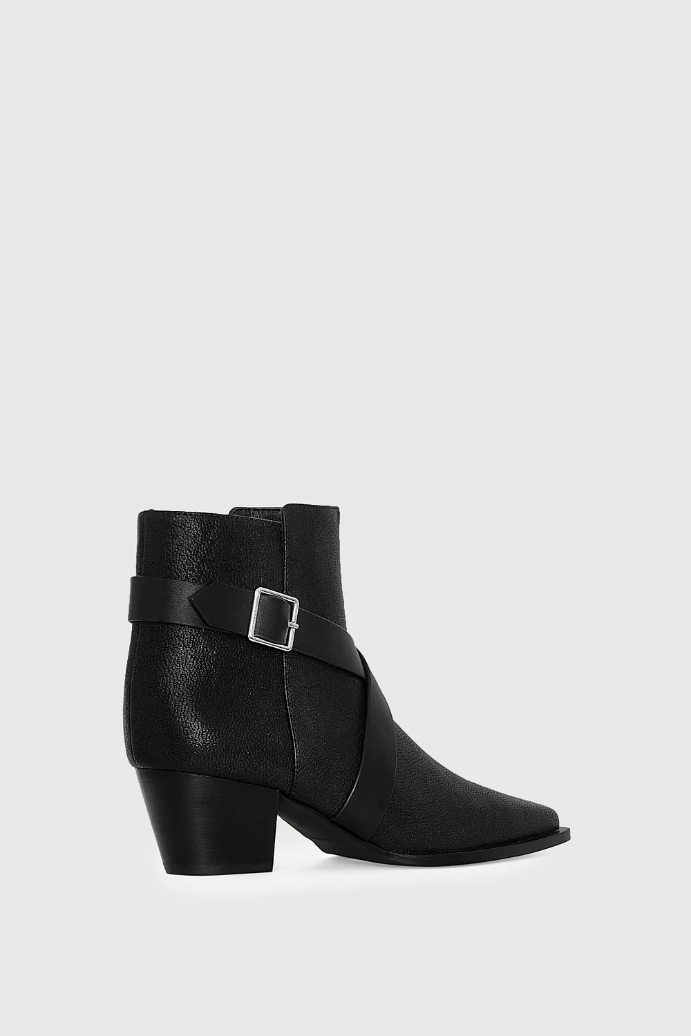 Bowery Buckle Boot in Black