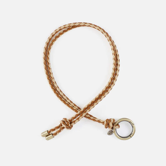Lasso Lanyard FOB in Polish Leather - Truffle