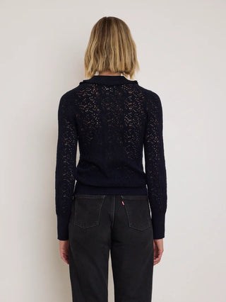 Chloe Lace Sweater in Night Sky