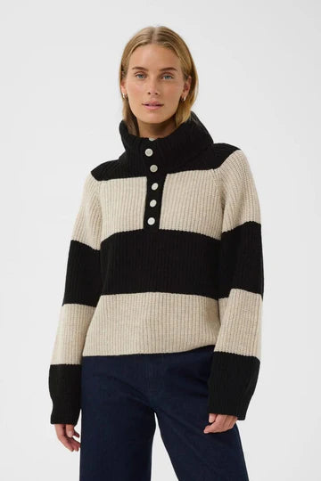SimraPW Pullover in French Oak & Black