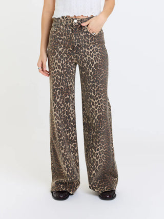 Far Out High Rise Wide Leg - Cool Cat