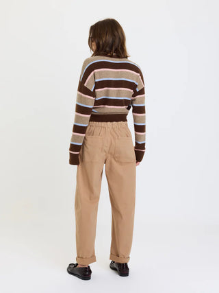 Villa Drawstring Pant in Latte