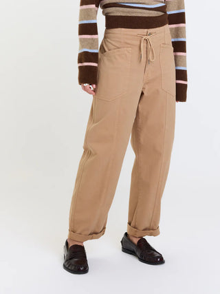 Villa Drawstring Pant in Latte