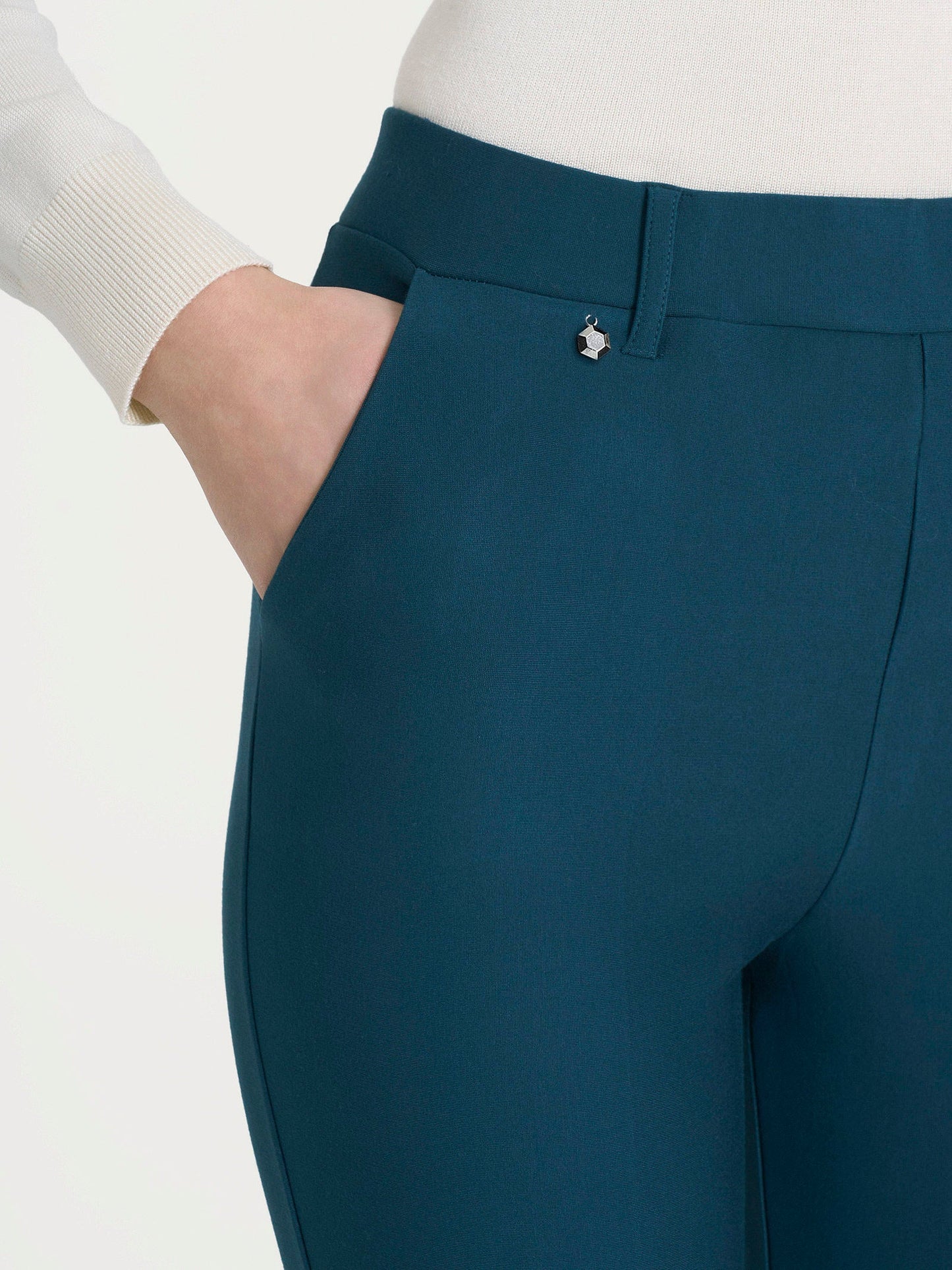 Straight Pant with Pockets in Reflecting Pond