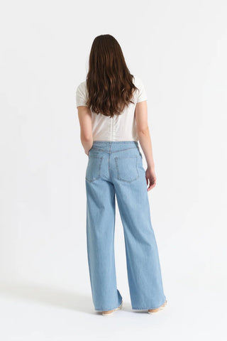 Madison Mid Rise Wide Leg in Whimsy