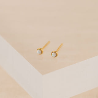 Opal Mini Stud Earrings (More Colours)