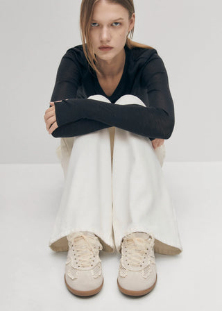 TB.490 RIFE SOFT TAN LEATHER SNEAKERS