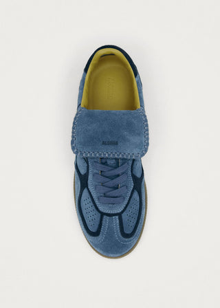 Alohas - TB.490 CLUB SUEDE BLUE LEATHER SNEAKERS