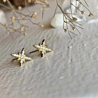 Arcturus Starburst Pave Stud Earring (More Colours)