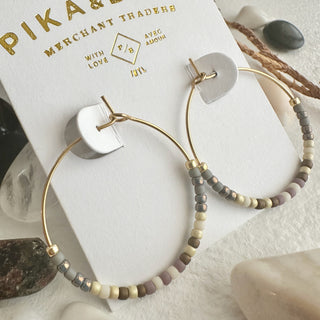 Memphre Hoop Earrings in Canoe Lake