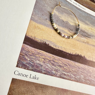 Memphre Hoop Earrings in Canoe Lake