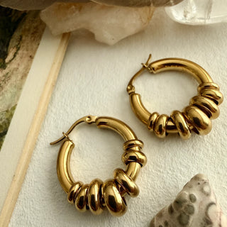 Tori Beaded Hoop Earrings