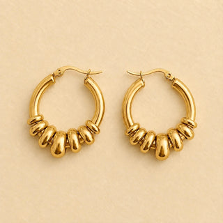 Tori Beaded Hoop Earrings