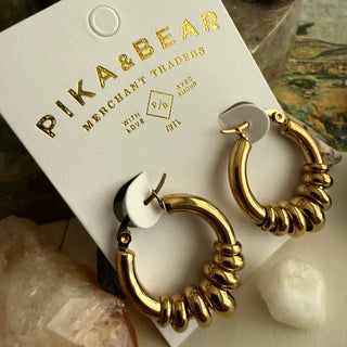 Tori Beaded Hoop Earrings