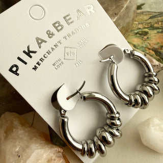 Tori Beaded Hoop Earrings