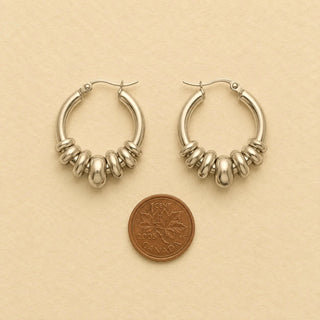 Tori Beaded Hoop Earrings