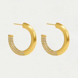 Signature Pavé Small Hoops