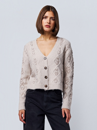 Effie Cardigan in Soft Fawn