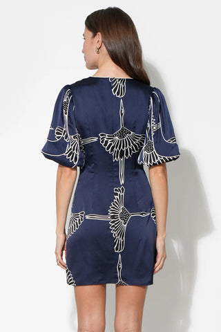 Sylvie Dress V-Neck Bubble Sleeve Mini Dress
