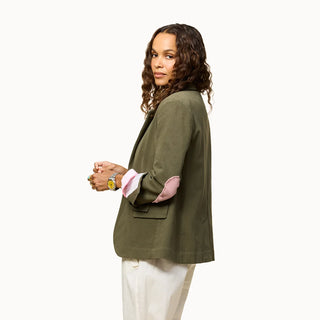 Workday Love Blazer in Army Green